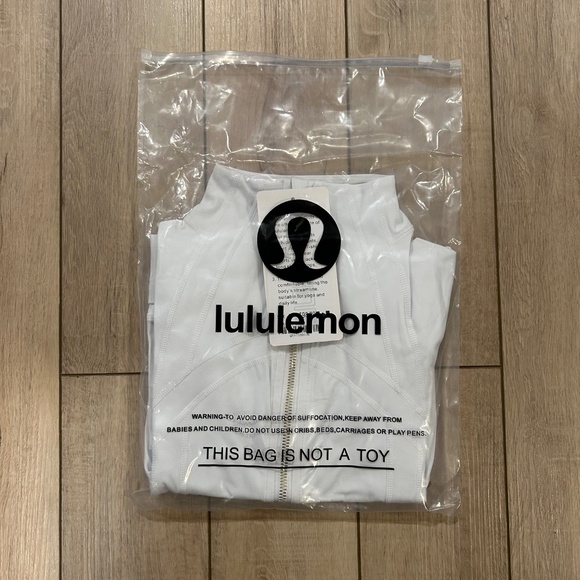 White Lululemon Define Jacket (Gold Zipper) - Picture 6 of 6